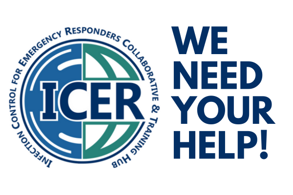 ICER logo beside the text "We need your help!"